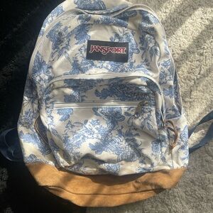 JanSport Blue Floral Backpack